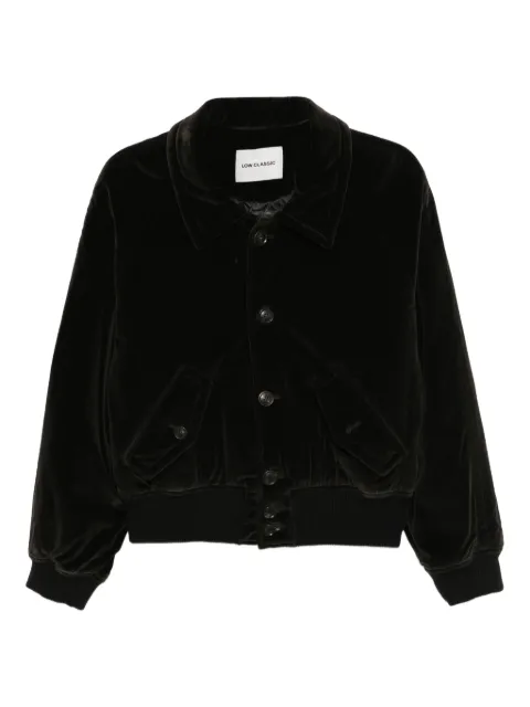 Low Classic button-up bomber jacket