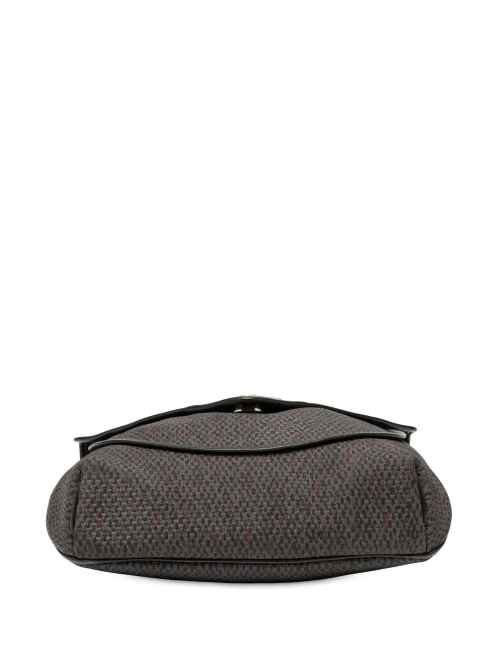 Pre-owned Saint Laurent 20th Century Coated Canvas Crossbody Bag In Gray