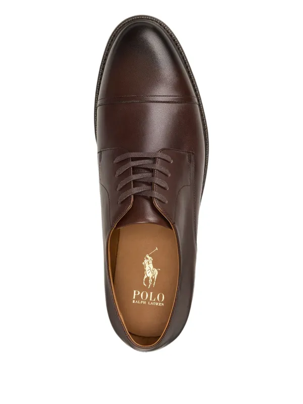 Polo Ralph Lauren Leather Derby Shoes | Brown | FARFETCH ID display picture 2