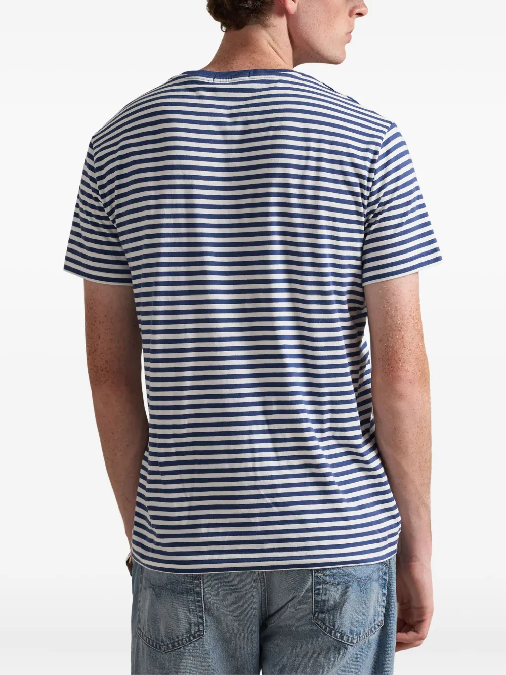 Polo Ralph Lauren Striped T-shirt In Blue