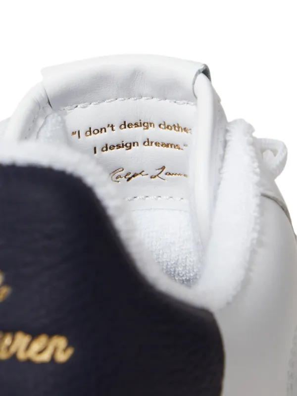 Polo Ralph Lauren Masters Court Leather Sneakers | White | FARFETCH ZA