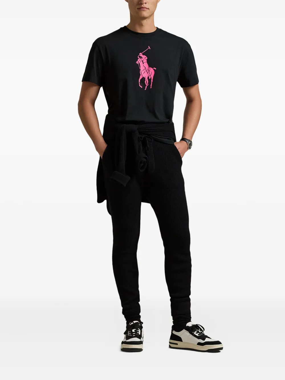 Polo Ralph Lauren Pink Pony T-shirt met print Zwart