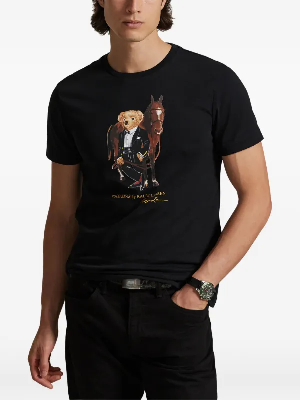 ❄ Tシャツ/M/POLO BEAR黒 Polo Ralph Lauren Polo Bear T-shirt | Black | FARFETCH