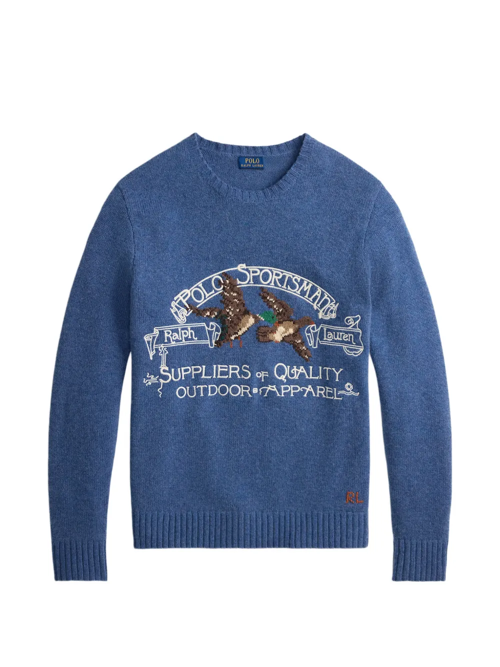 Polo Ralph Lauren logo intarsia sweater - Blue
