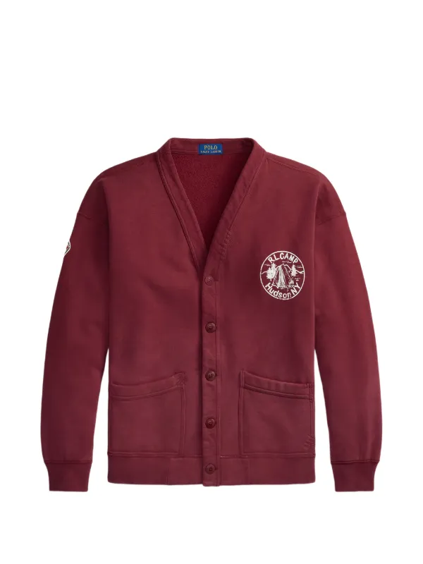 ポロ 赤い カーディガン 通常販売 knit polo cardigan ニットポロ