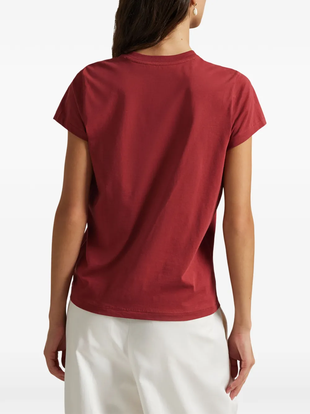 Polo Ralph Lauren T-shirt met ronde hals en logo Rood