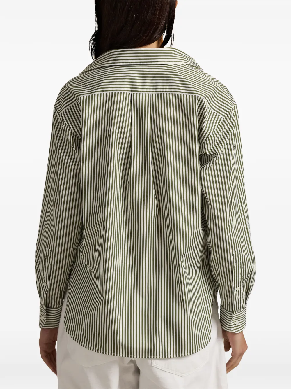 Polo Ralph Lauren Blouse met kraag en strepen Groen