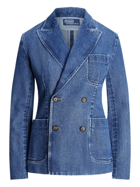 Polo Ralph Lauren blazer de algodón con doble botonadura
