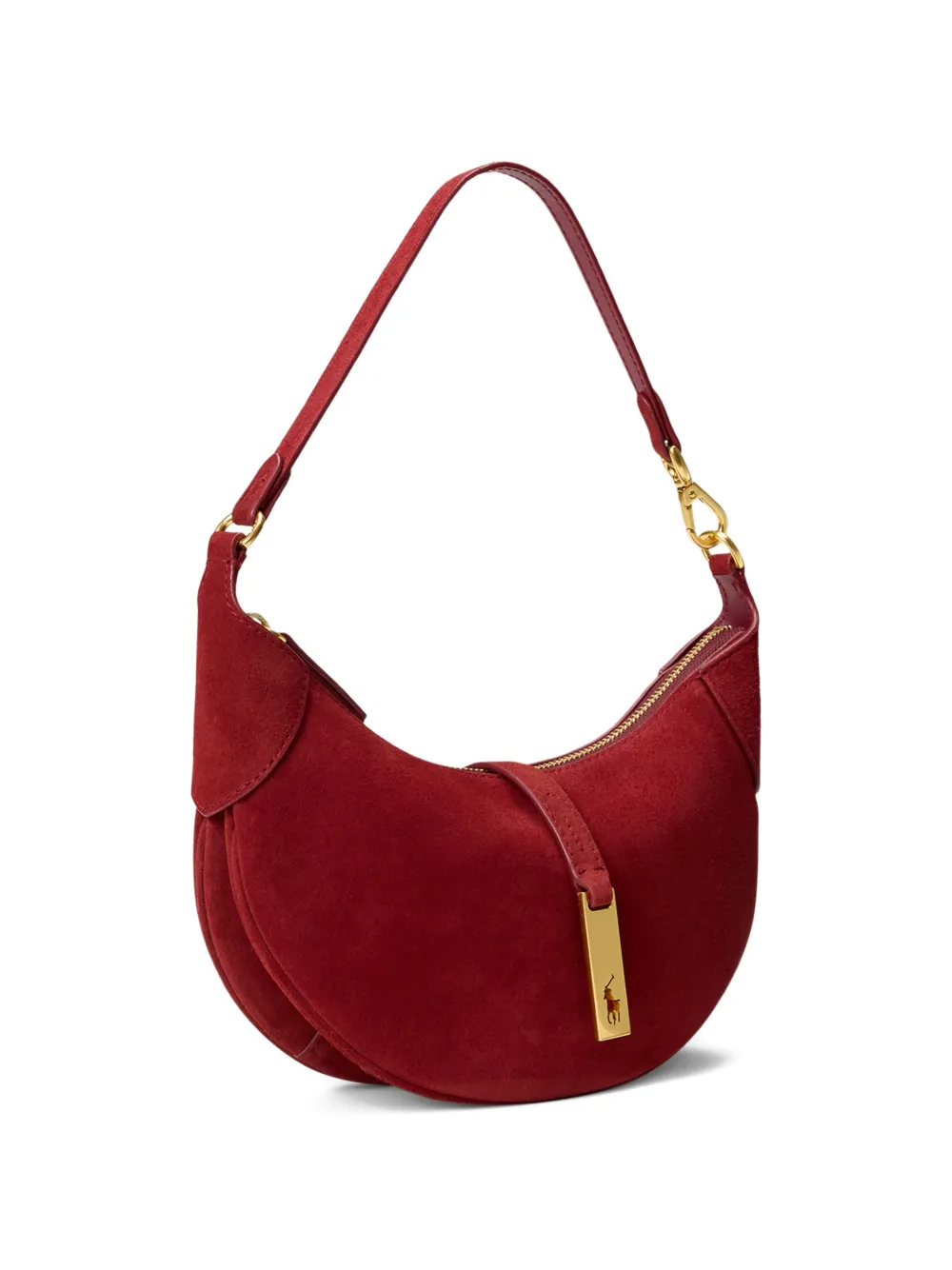 Polo Ralph Lauren Polo ID suède mini-schoudertas Rood