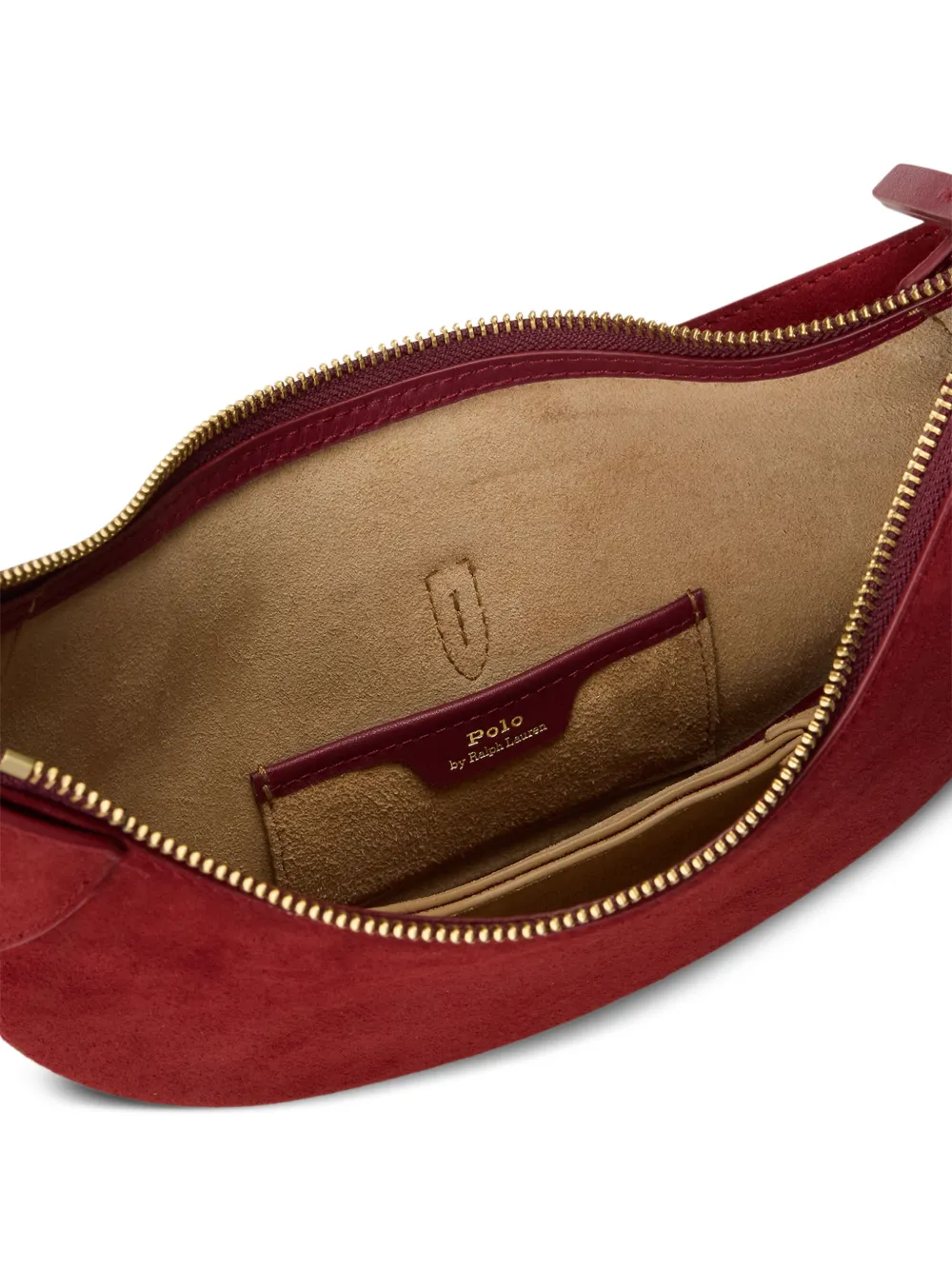 Polo Ralph Lauren Polo ID suède mini-schoudertas Rood