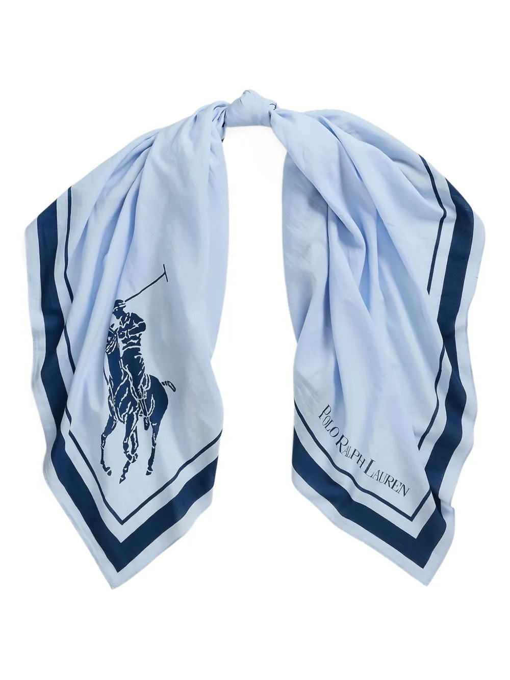 Polo Ralph Lauren border-graphic scarf - Blauw