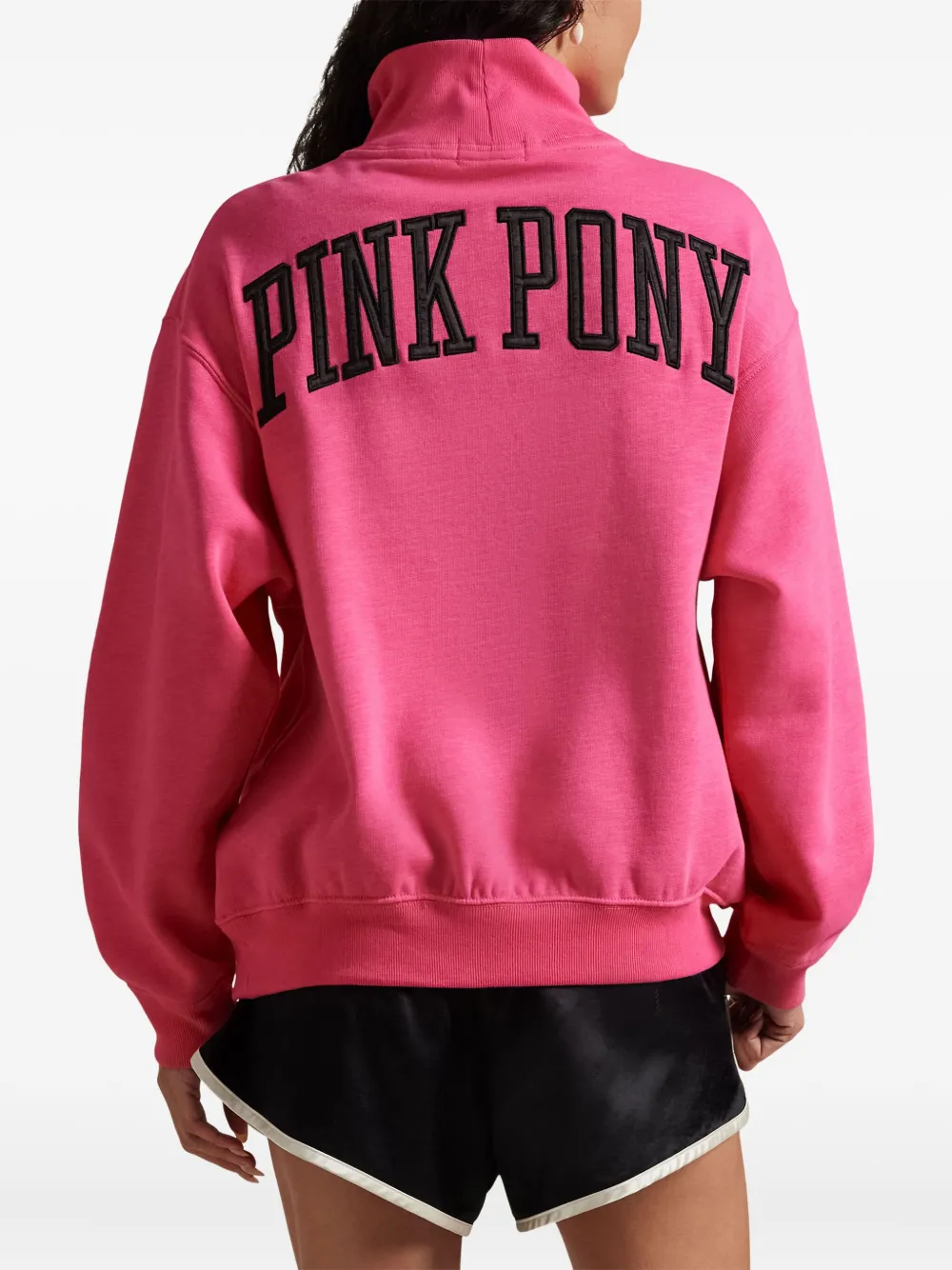Polo Ralph Lauren Pink Pony sweater met halve rits Roze