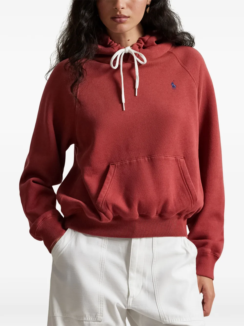 Polo Ralph Lauren Hoodie met logodetail Rood