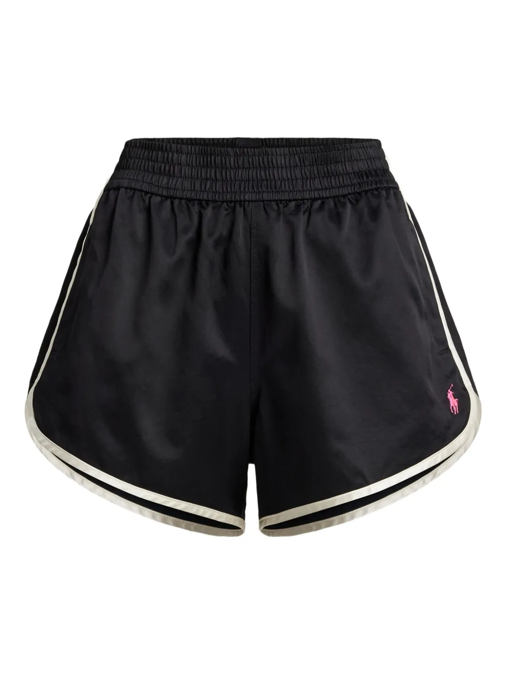 Polo Ralph Lauren Shorts Pink Poney con orlo elasticizzato - Nero