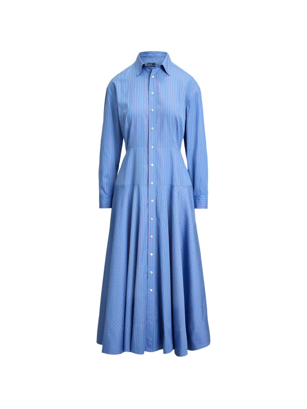 Polo Ralph Lauren pinstripe midi dress - Blu