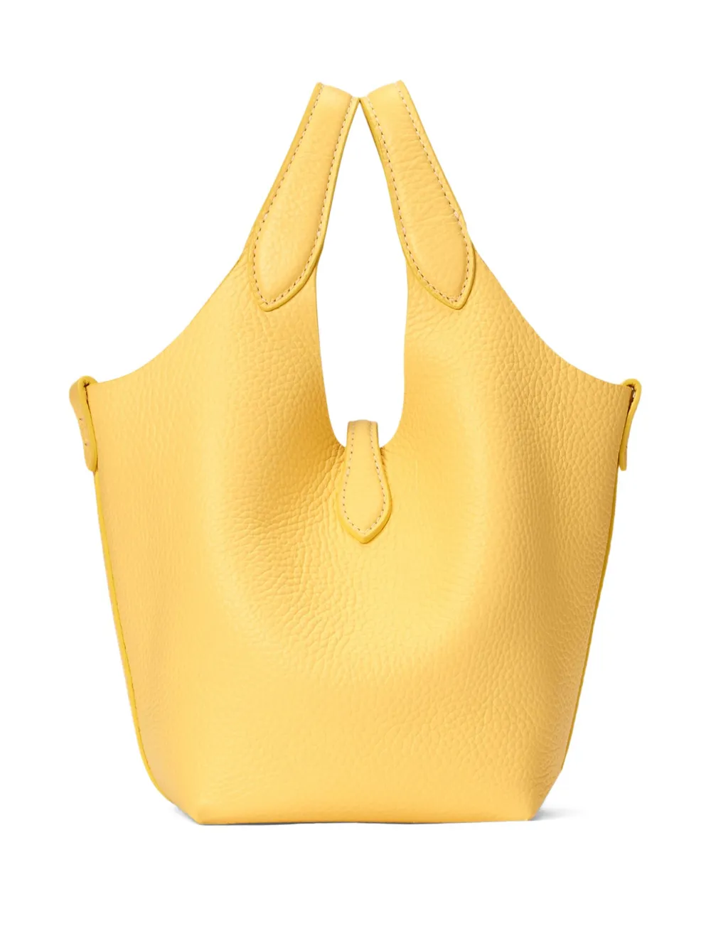 Polo Ralph Lauren small Polo Play leather tote bag - Geel