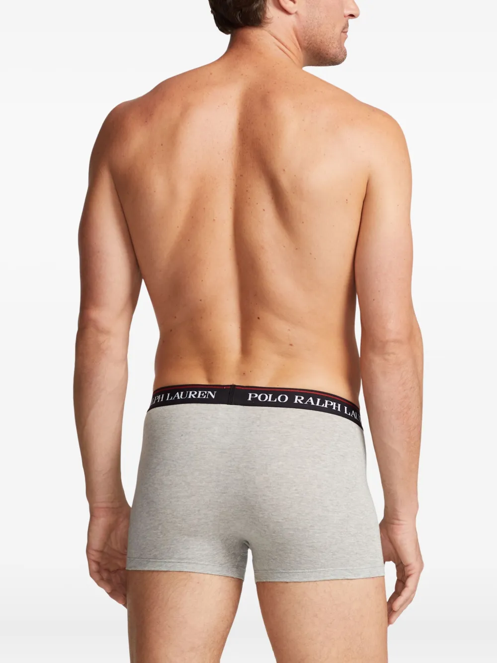 Polo Ralph Lauren Drie boxershorts met logo Grijs