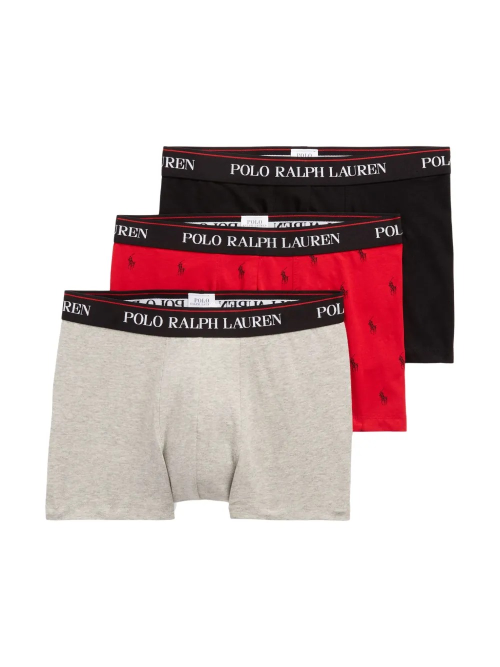 Polo Ralph Lauren logo boxers (pack of three) - Grigio