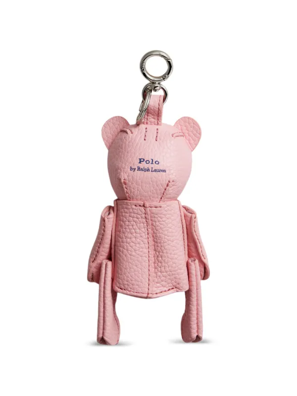 Ralph Lauren ピンクレザーキーホルダー Polo Ralph Lauren Polo Bear Keyring | Pink | FARFETCH