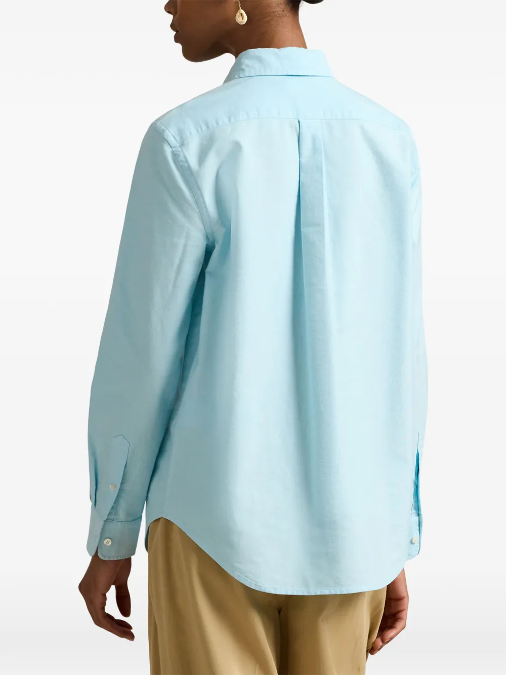 Polo Ralph Lauren The Iconic Oxford blouse met klassieke pasvorm Blauw