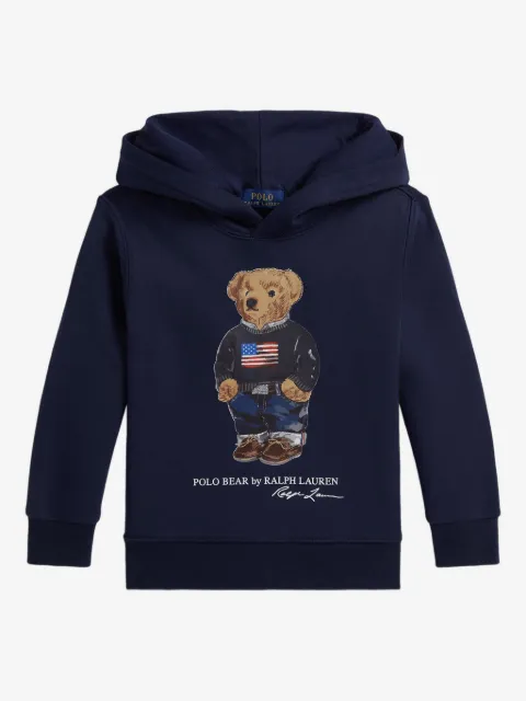 POLO RALPH LAUREN KIDS Polo Bear-print hoodie