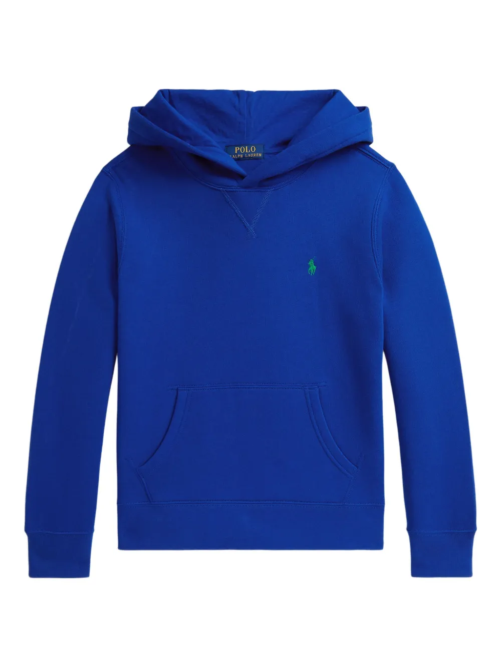 POLO RALPH LAUREN KIDS Felpa con cappuccio e logo - Blu