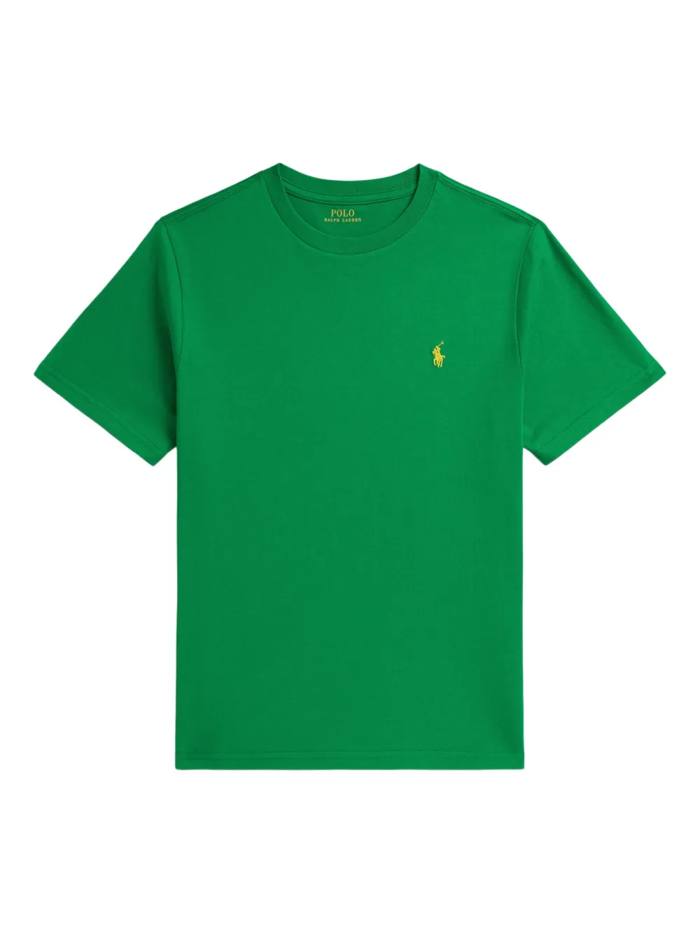 POLO RALPH LAUREN KIDS T-shirt girocollo con logo ricamato - Verde