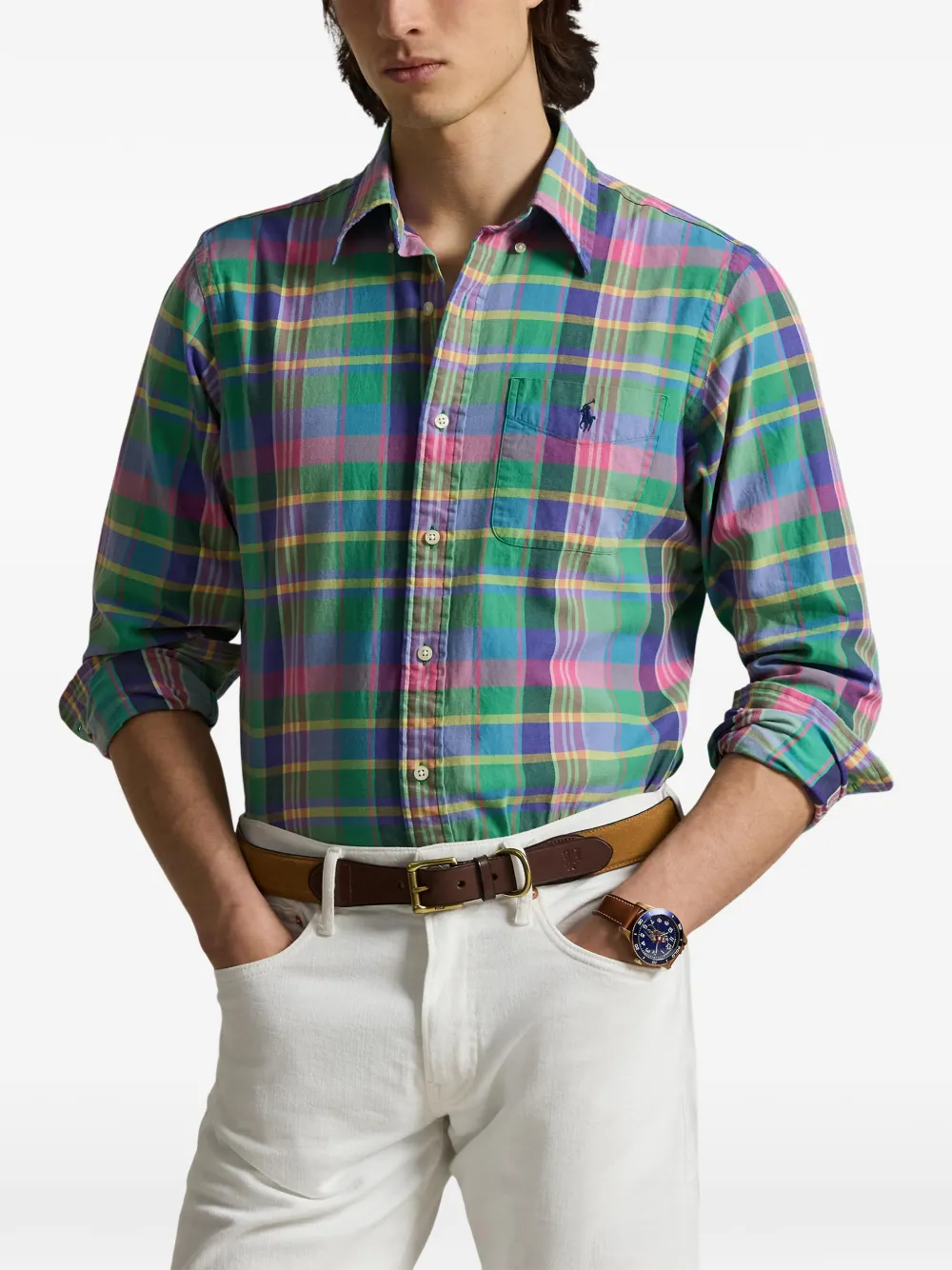 Polo Ralph Lauren Geruit overhemd Groen