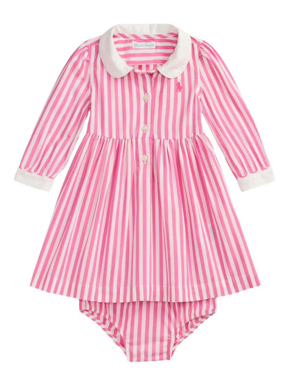 POLO RALPH LAUREN KIDS striped dress - Pink