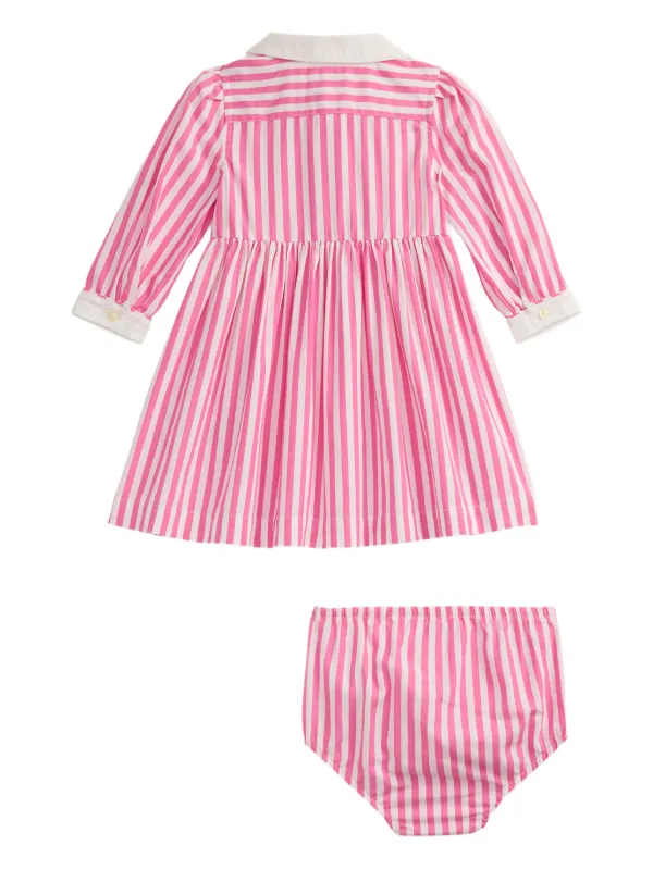 POLO RALPH LAUREN KIDS ストライプ ワンピース | ピンク | FARFETCH JP