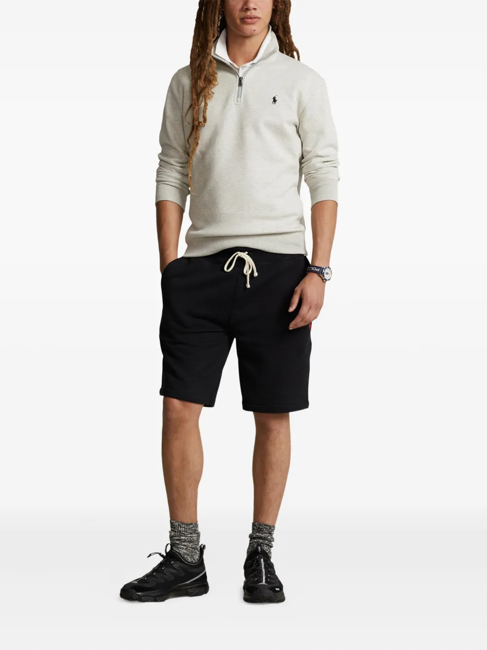 Polo Ralph Lauren Sweater met geborduurd logo Grijs