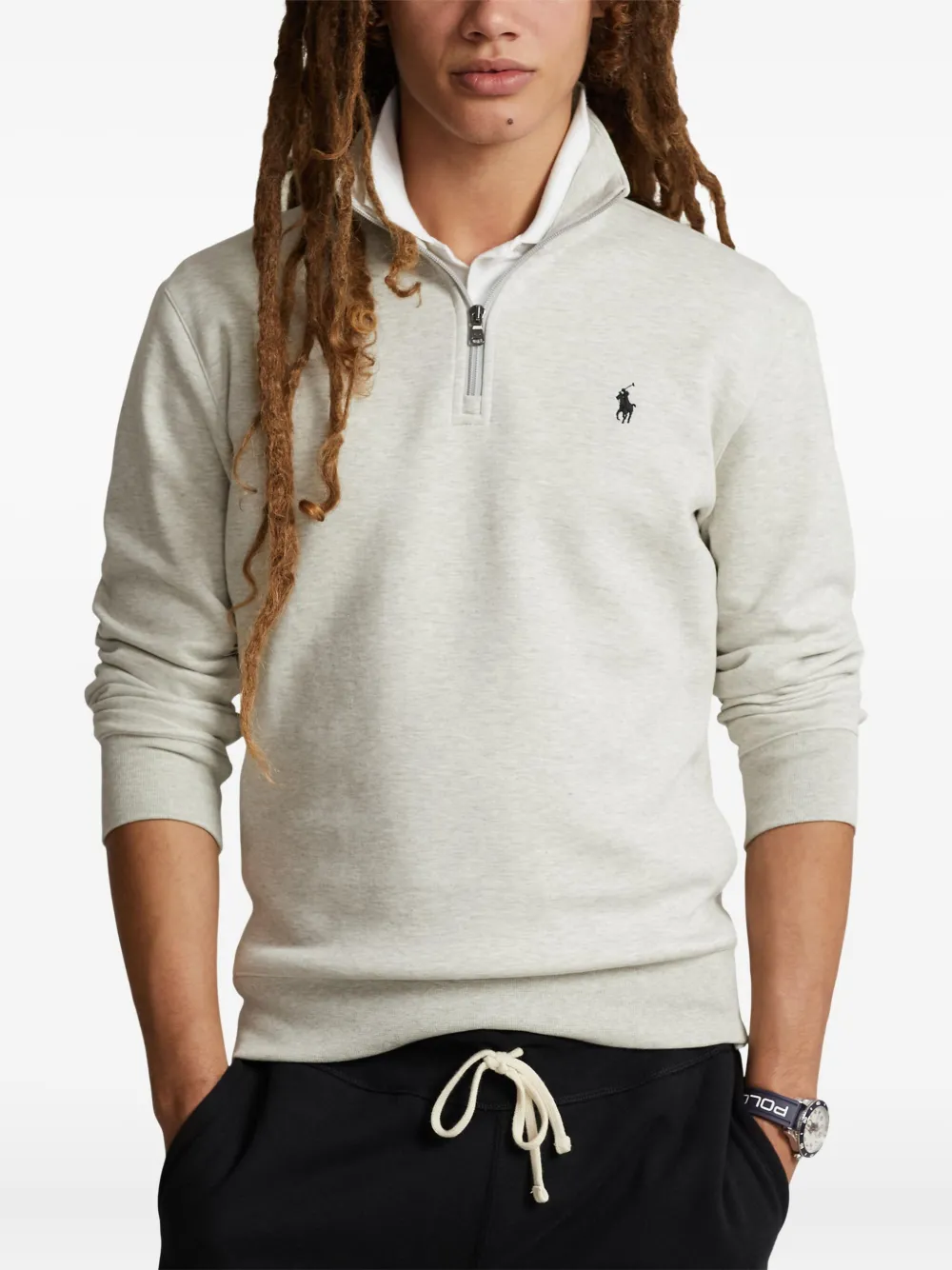 Polo Ralph Lauren Sweater met geborduurd logo Grijs