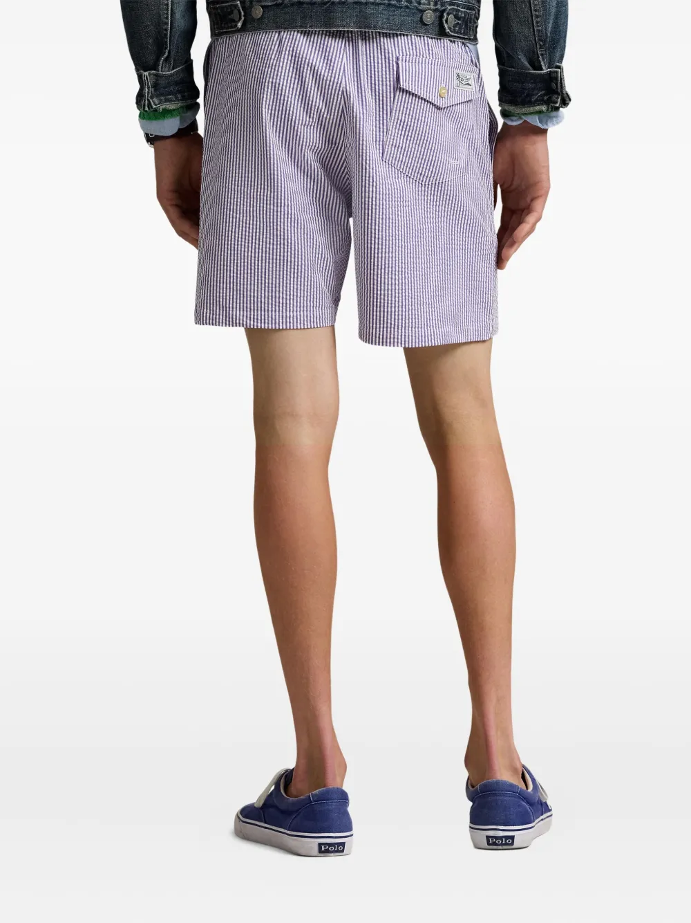 Polo Ralph Lauren Gestreifte Badeshorts In Multi