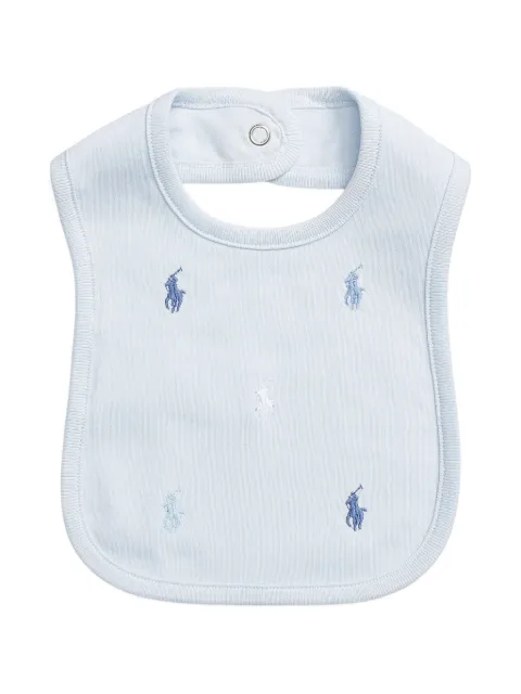 POLO RALPH LAUREN KIDS logo-embroidered bib