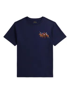 POLO RALPH LAUREN KIDS number-embellished Jersey t-shirt | Green