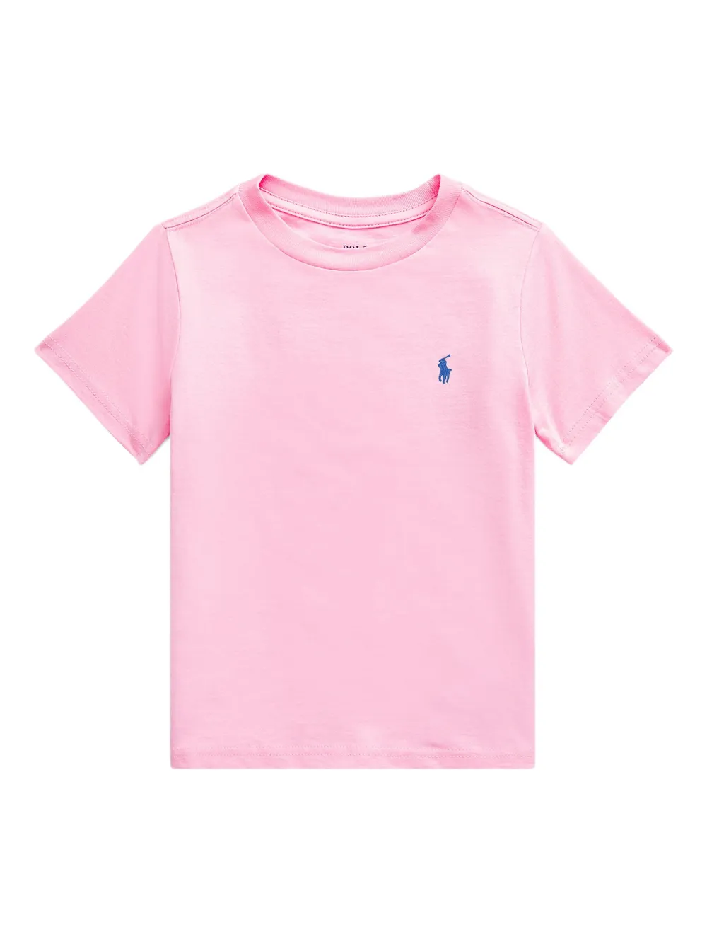 POLO RALPH LAUREN KIDS T-shirt girocollo con logo ricamato - Rosa