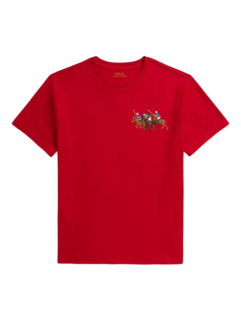 POLO RALPH LAUREN KIDS T-shirt girocollo - Rosso