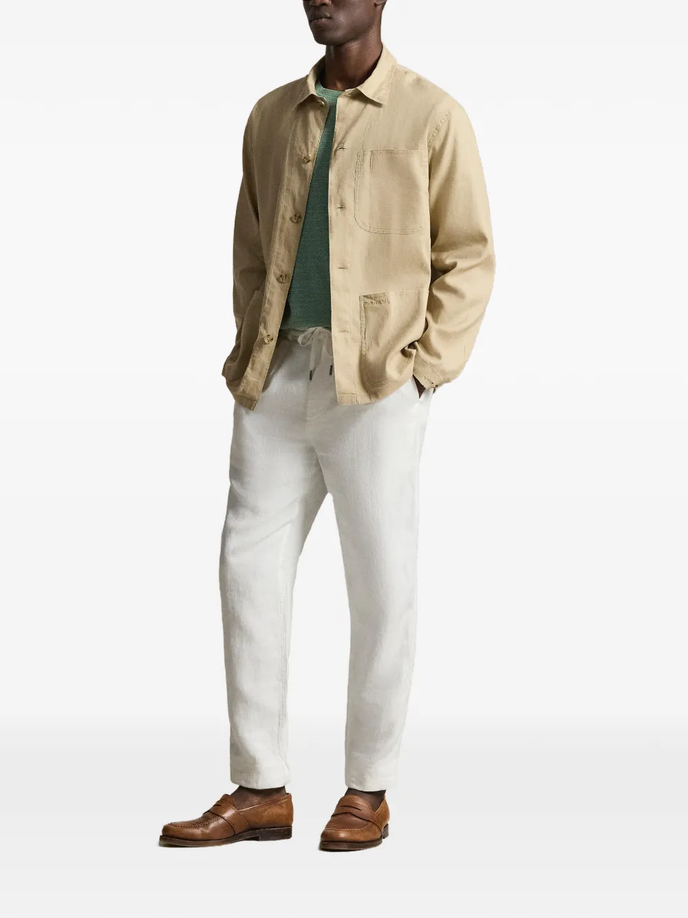  Polo Ralph Lauren Barton Buttoned Overshirt - Brown 