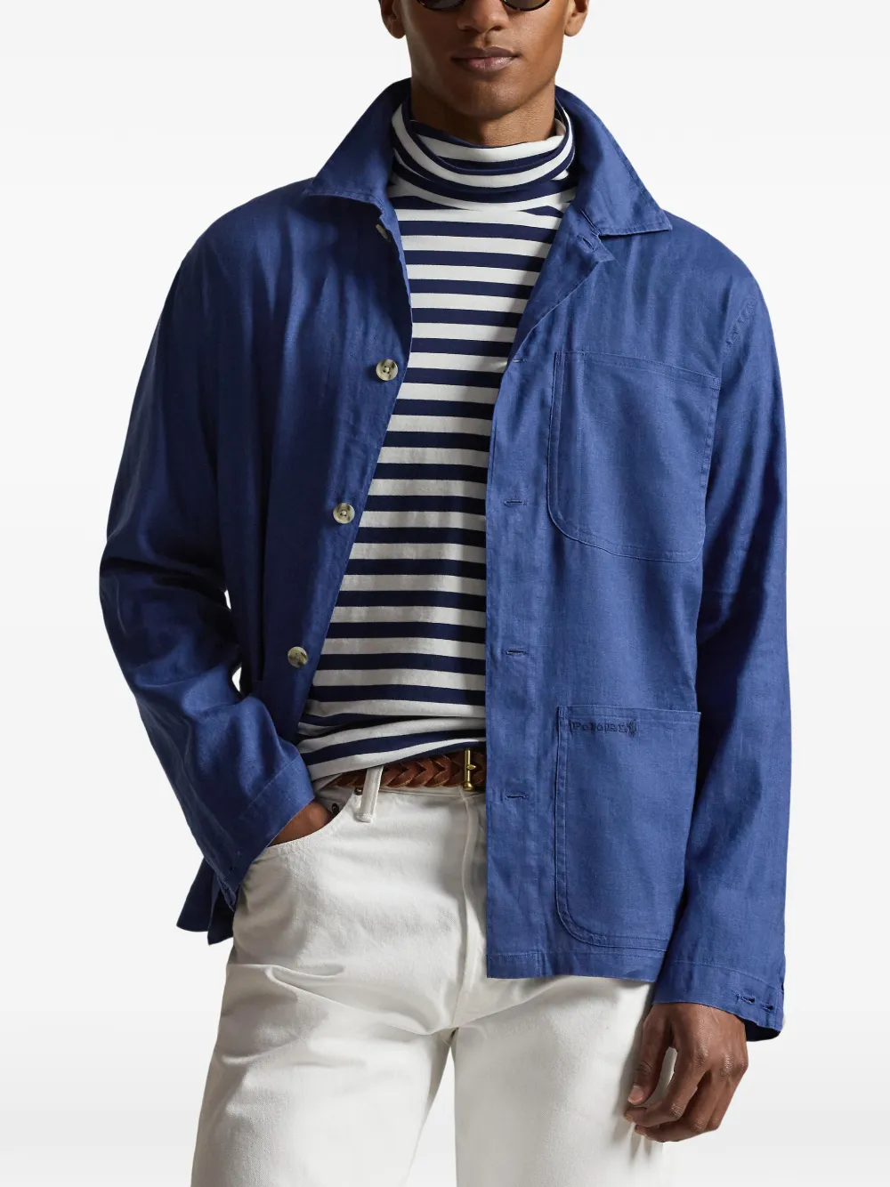  Polo Ralph Lauren Barton Buttoned Overshirt - Blue 