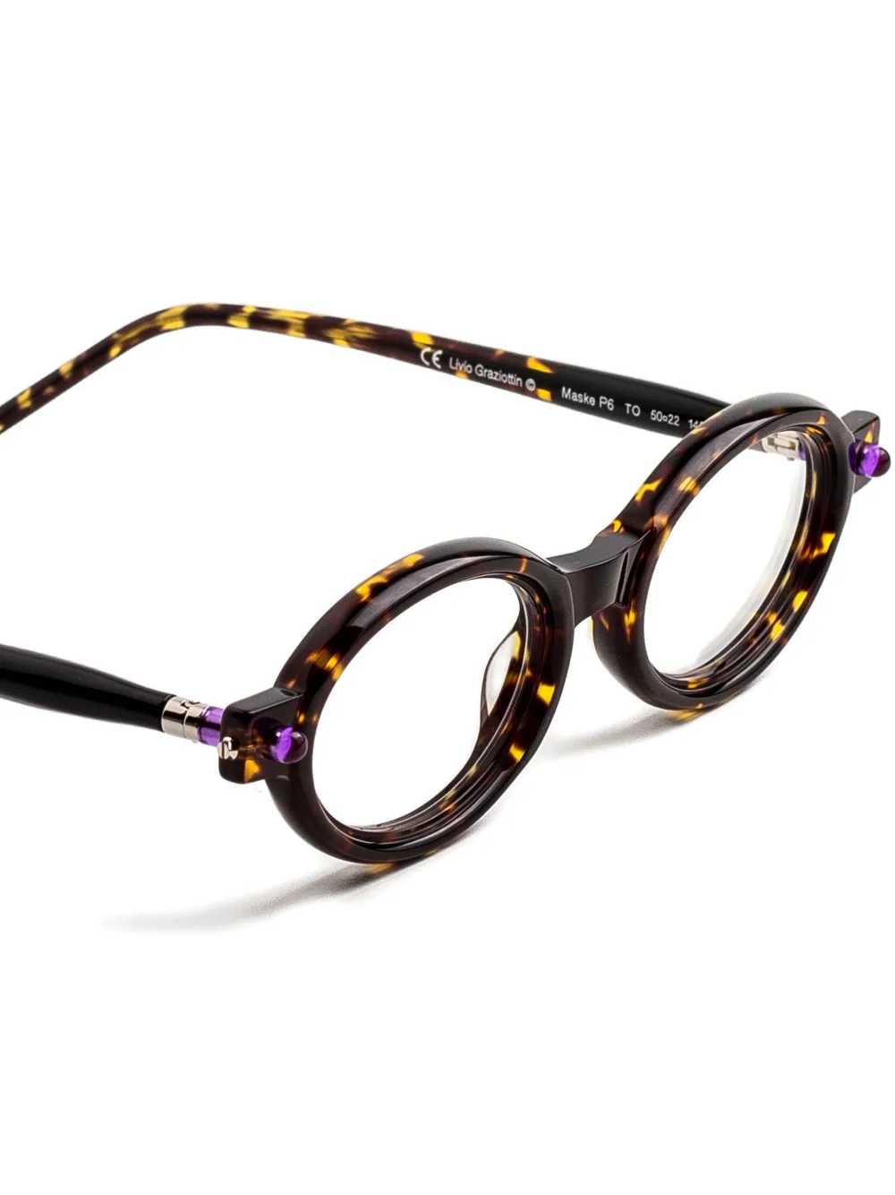 Kuboraum P6 Glasses In Burgundy