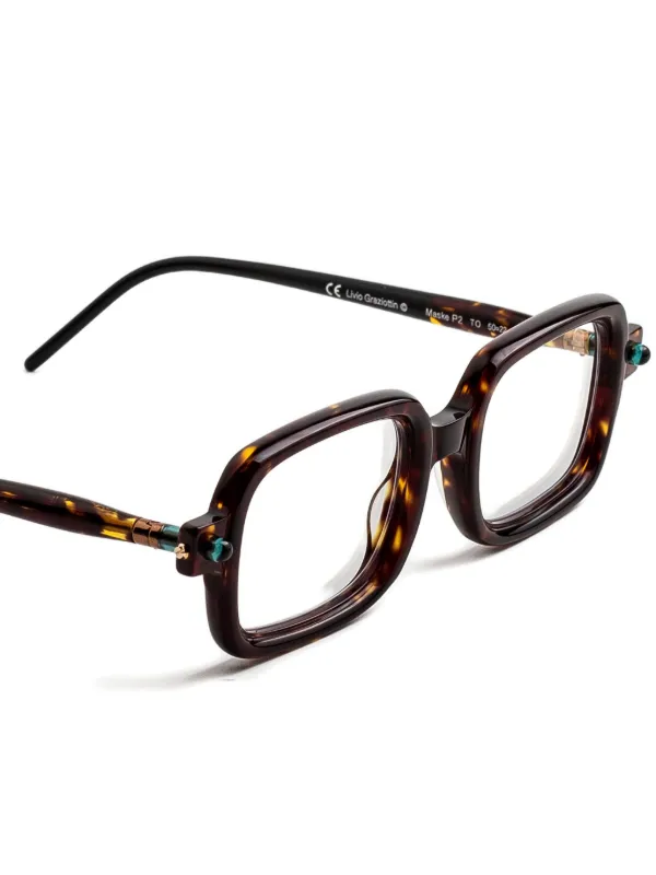 Kuboraum P2 Glasses | Brown | FARFETCH