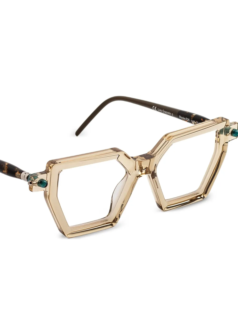 Kuboraum P26 bril Beige