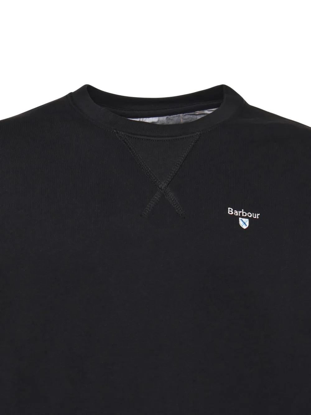 Barbour Logo Embroidered Crewneck Sweatshirt In Black