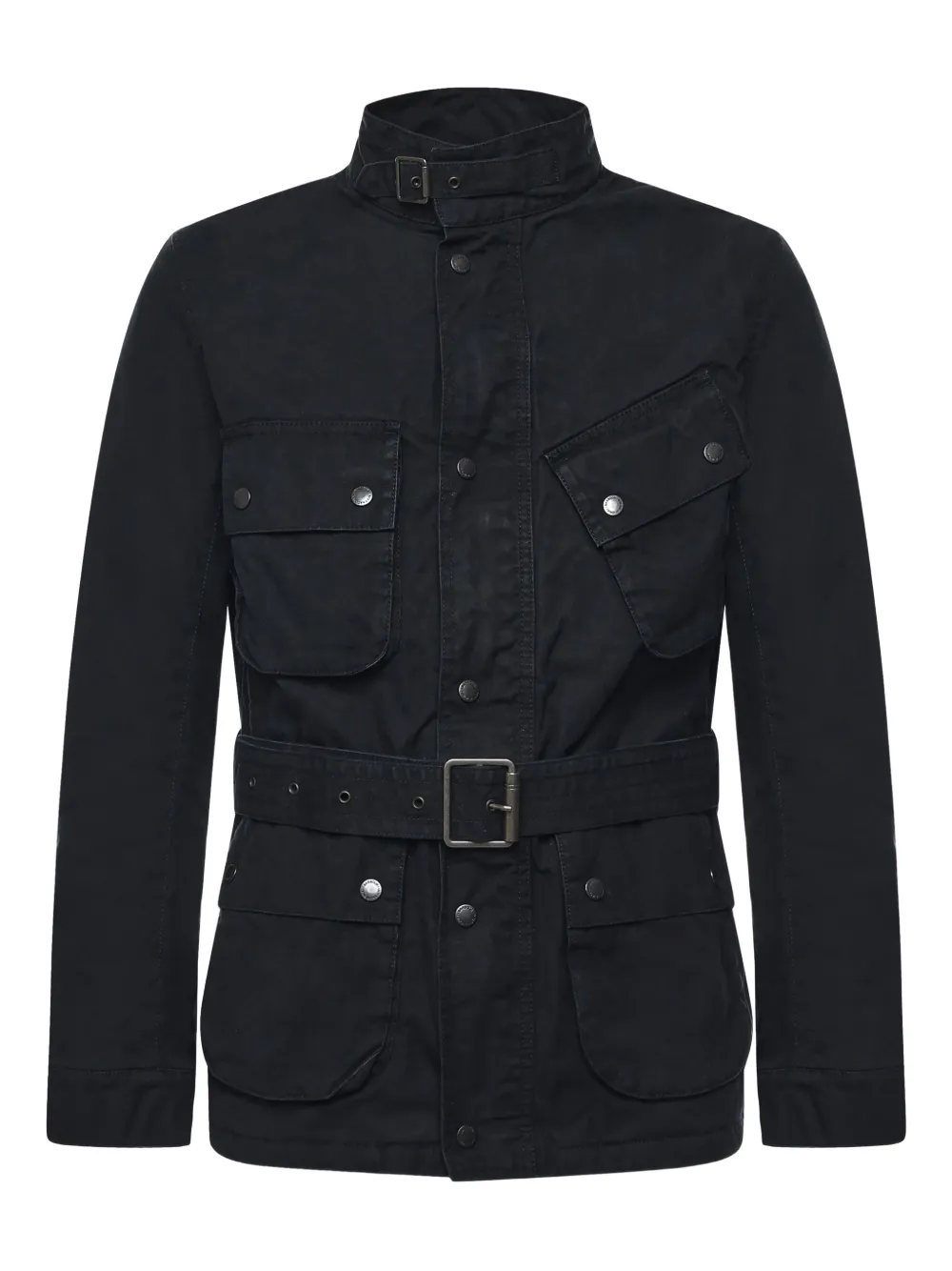 Barbour belted collared jacket | Blue | Image 1