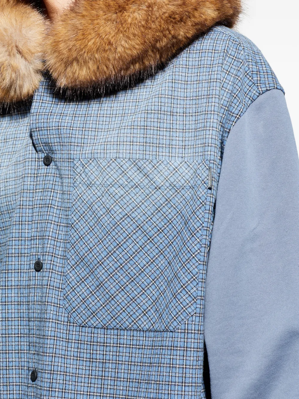 Balenciaga Check-patterned Shirt in Blue, view 5