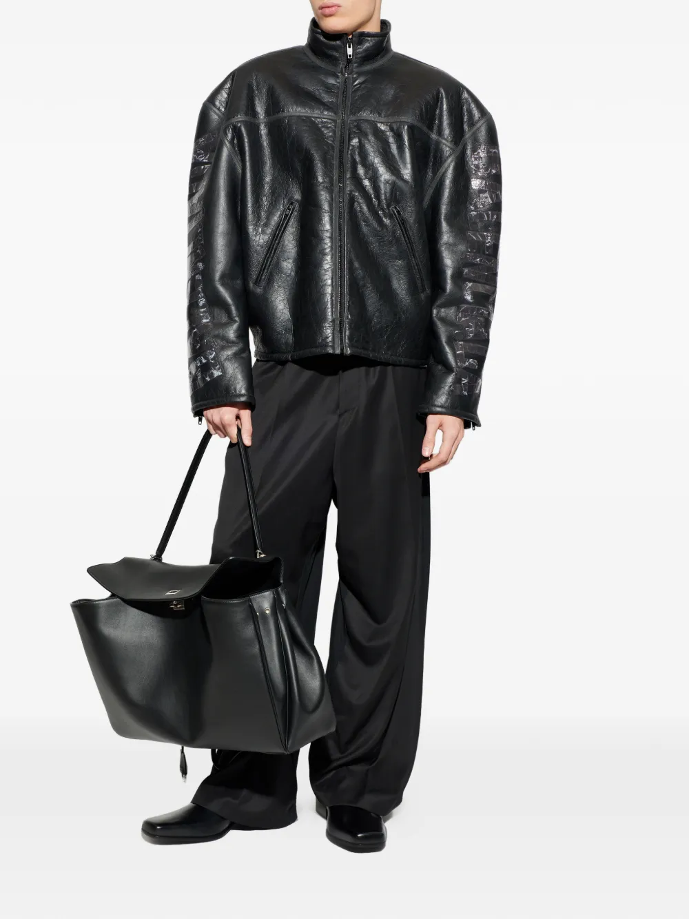 Balenciaga Jack met logoband Zwart
