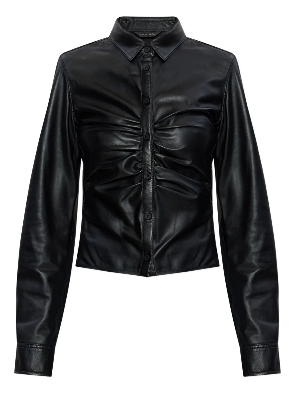 Balenciaga leather shirt - Black