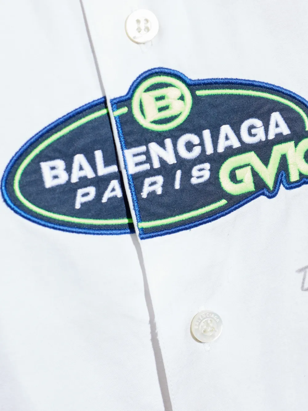 Balenciaga Overhemd met logo Wit