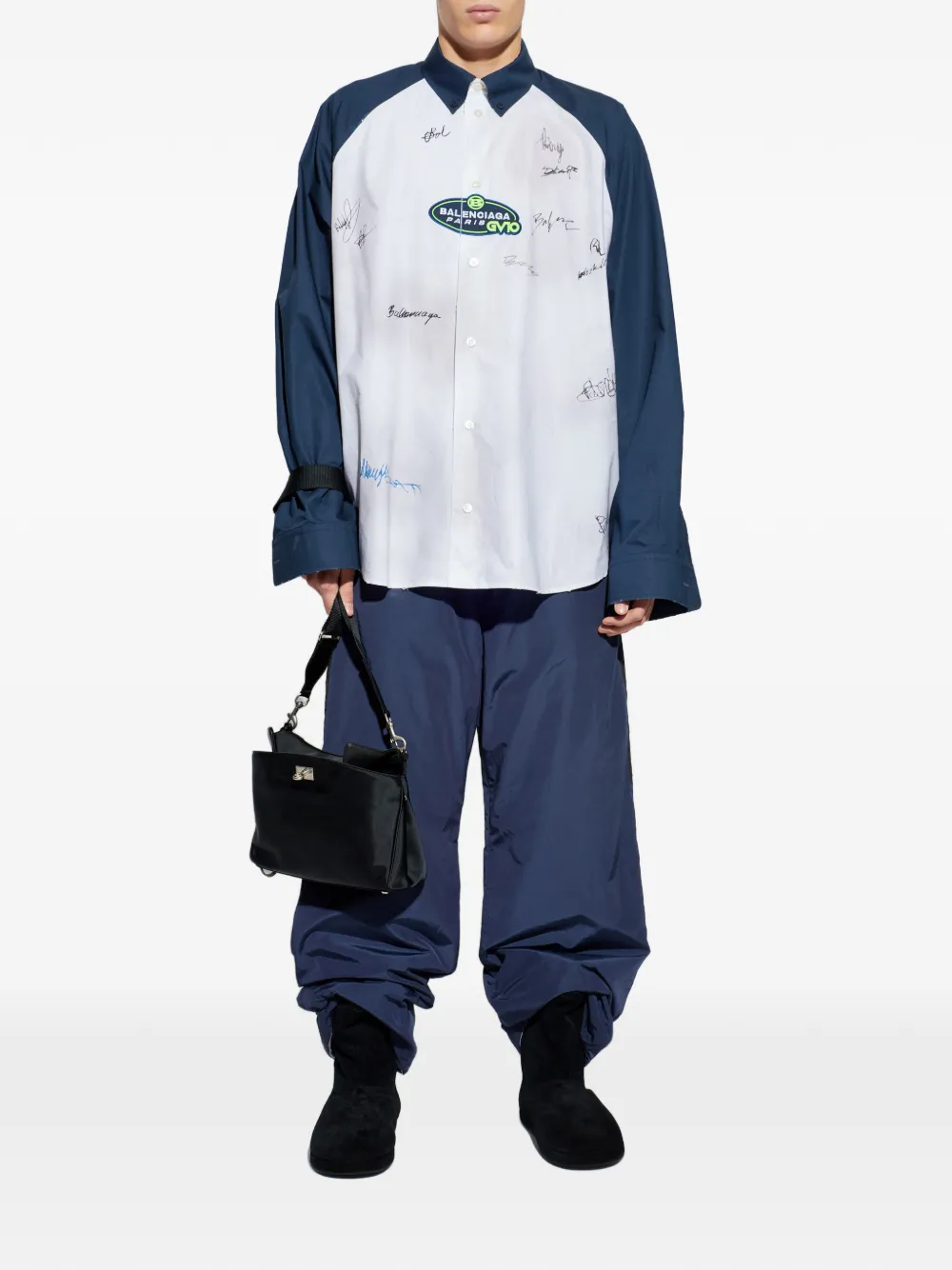 Balenciaga Overhemd met logo Wit