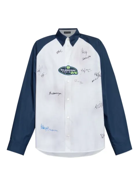 Balenciaga long-sleeve logo shirt